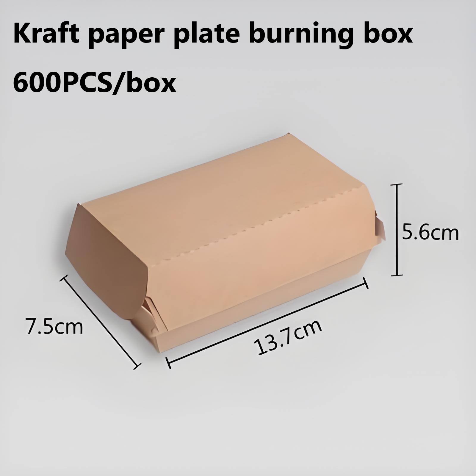 Kraft plaque brûlant boîte