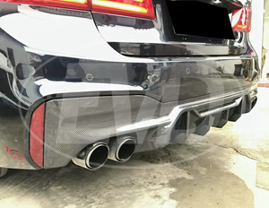 Para <span class=keywords><strong>Bmw</strong></span> <span class=keywords><strong>5</strong></span> Series G30 G38 m-tech 2017-2019 difusor trasero de fibra de carbono - Product Image 1