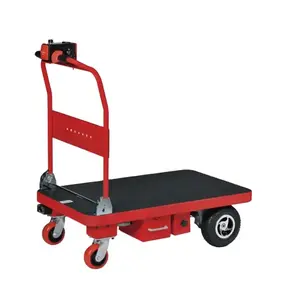 Reddot Material Handing Equipment Supplier Wholesale Electric Hand Cart Powered Warehouse Hand Trolley Cart