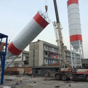 Hzs50 planta misturadora de concreto portátil com silo de cimento