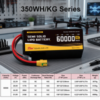 Batterie Lipo semi-solide TMK en pochette 60Ah 52Ah 50Ah 350Wh/kg pour applications d'éclairage, de drones FPV et de drones UAV