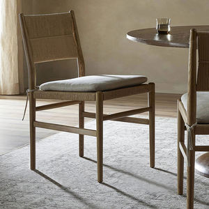 <span class=keywords><strong>Chaise</strong></span> de salle à manger en corde de papier naturelle style côtier, en bois massif de frêne torréfié, mobilier d'appoint pour hôtels et restaurants en Australie (vente en gros) - Product Image 2