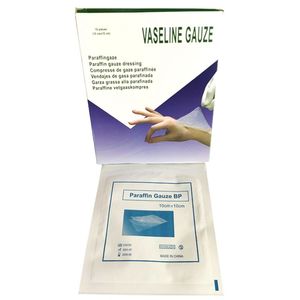 Vendaje de gasa de parafina quirúrgica desechable al por mayor medicado transpirable 10x10cm EO desinfectado certificado CE - Product Image 3