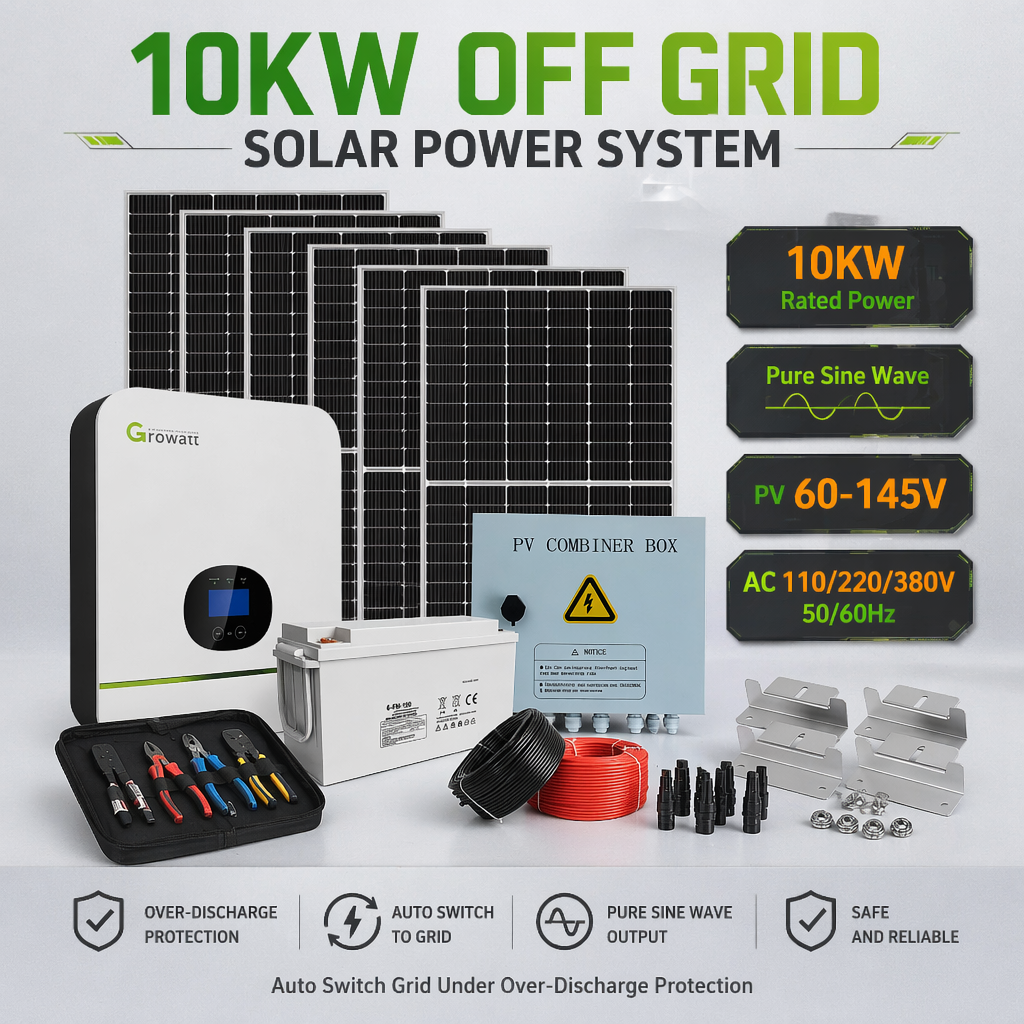 1KW-10KW Off Grid Solar Generator System 55kWh/Day Output Home Solar Power Kit With Optional Lithium & Gel Battery · image 6