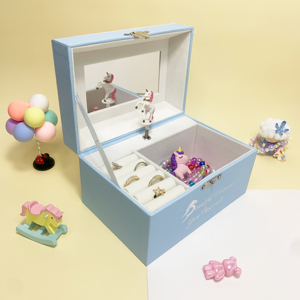 Coffret à bijoux best-seller, boîte à bijoux personnalisée en cuir PU, boîte à <span class=keywords><strong>musique</strong></span> à manivelle pour ranger bracelets, colliers, boucles d'oreilles et bagues de luxe - Product Image 1