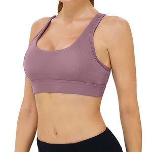 New Women's Solid Breathable Seamless Sports Bra High Quality Eco-Friendly OEM Service Wholesale Custom High Support - Product Image 3