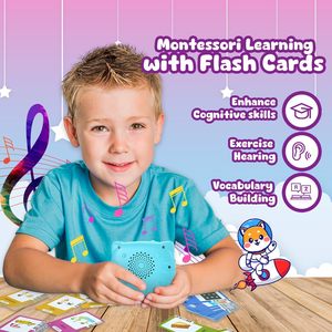 Tarjetas de Aprendizaje de Idiomas Personalizadas de 112 Páginas, Lector de Tarjetas Educativas Tempranas, Juguetes de Aprendizaje para Niños, Batería de Litio, Edades de 2 a 4 Años - Product Image 6