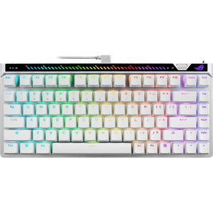 Clavier de jeu filaire ASUS ROG Falchion Ace 75 HE 75% TKL USB rétroéclairé RGB à commutation à chaud HFX V2 magnétique blanc - Product Image 1