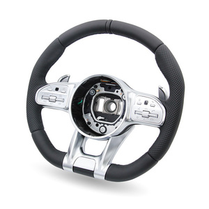 Volant de direction personnalisé pour <span class=keywords><strong>Mercedes</strong></span> Benz AMG W203 W206 W219 W221 W164 X164 CLA45 X253 - Product Image 4