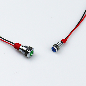 12mm kim loại đèn chỉ báo tín hiệu thí điểm ánh sáng với 6mm-10mm kích thước cho 3V-220V Max. 3A hiện tại 220V Max. Điện áp - Product Image 4