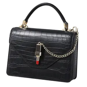 Оптовая продажа, женская сумка из крокодиловой кожи, новая модная 2024 сумка через плечо, универсальная маленькая сумка на одно плечо, модная сумочка