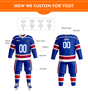 Maillot de Hockey sur Glace Personnalisé pour Hommes, Impression par Transfert Thermique, Conception Sur Mesure, Collection 2026 - Product Image 3