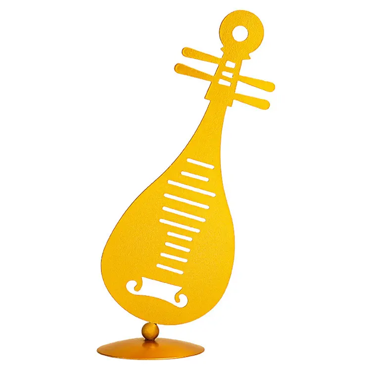Wrought Iron Metal Musical Instrument Stave Musical Note Ornaments Desktop Decorations