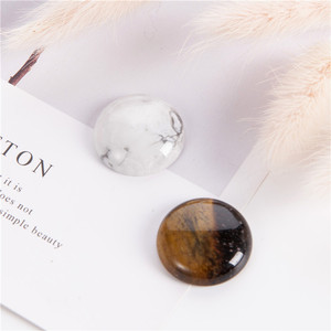 Vente en gros, cabochon lisse poli de 25mm à dos plat, bande rouge, agate, pierre de souci, pierre précieuse pour la fabrication de bijoux - Product Image 3
