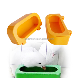 Jaula de plástico para animales, comedero para pájaros y bebedero para codorniz, pollo, Paloma - Product Image 1