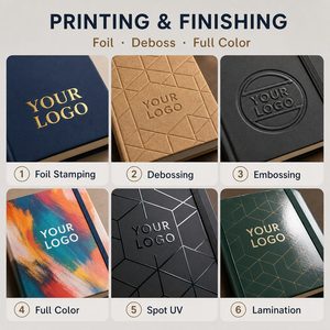 Carnet à spirales personnalisé avec couverture en cuir A5, reliure cousue, idéal pour un cadeau - Product Image 6