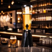 Distributeur de boissons 3L Or et Argent avec robinet pour bar et fêtes