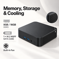 PC Mini Gaming Desktop PC Workstation Kantor Grosir Intel Core I7 6500U 8 16GB 256 512GB 4K Dual HD-MI WiFi 6 Win 11/10