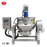 Industriële Gas/Elektrische Jas Waterkoker Met Agitator Mixer Dubbelwandige Ketel Fruit Jam Kookgerei Met Planetaire