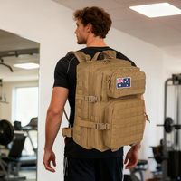 Sac à dos tactique imperméable Molle de grande capacité 45L pour le voyage, la randonnée, la gym, le sport, le quotidien et l'ordinateur portable