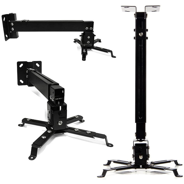 Universal Adjustable Ceiling Projector Ceiling Mount Wall LCD/DLP Mount Bracket Holder