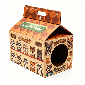 Caja <span class=keywords><strong>de</strong></span> cartón desechable para <span class=keywords><strong>perros</strong></span> con logo personalizado, económica, con asa, para paseos. - Product Image 5