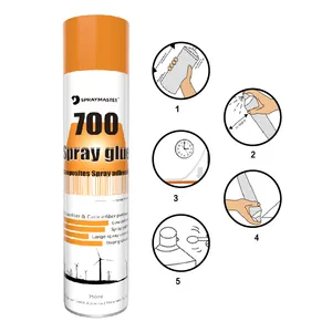 Colle adhésive en spray tout usage non toxique de qualité industrielle pour yacht, barge, bateau, pales d'éoliennes, fibre de carbone, fibre de verre - Product Image 1