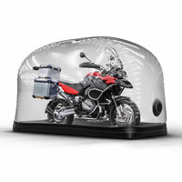 Vente en gros de couverture de tente de moto gonflable PVC transparent à bulles pour garage gonflable