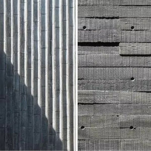 Paneles decorativos de pared de grano de madera personalizados para interiores y exteriores Diseño de hormigón de cara justa Profesionales manufacturados industriales - Product Image 5