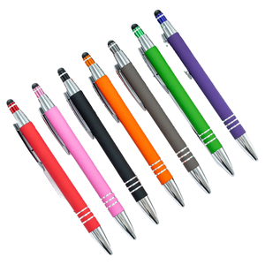 Nouveau stylo à écran tactile doux au toucher, stylo à bille avec logo, stylo promotionnel sportif, personnalisé, vente en gros en Chine, luxe, or rose, métal, bureau, encre noire - Product Image 4