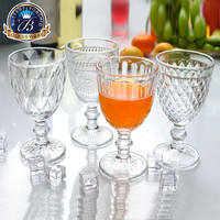 Verres à jus élégants pour mariage, verrerie, verre transparent, gobelet