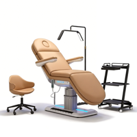 Nouveautés : Lit de beauté électrique pour salon, lit de soin du visage incurvé, lit de massage de luxe pour spa, lit pour extensions de cils