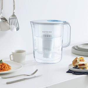 Carafe filtrante à eau certifiée NSF 42, 10 tasses, réduit le chlore et les métaux lourds, améliore le goût et l'odeur de l'eau, bouilloire purificatrice - Product Image 4