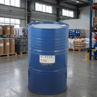 Fût chimique bleu, conteneur industriel en polymère, modèle HF-P8.03 pour le stockage de matériaux en vrac