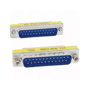 Original 320X10549X Gender Changer Position D-Sub 25 Pin Male Gold 320X10549 D-Sub Connector Adapters Free Hanging In-Line