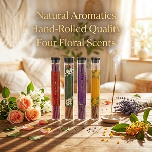 Bastoncini d'Incenso Profumati Naturali di Alta Qualità, Arrotolati a Mano, Personalizzabili, Aromatici ed Ecologici, Produzione Diretta, Basso MOQ - Product Image 3