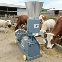 Machine à granulés d'aliments pour animaux de 600-800 kg/h, granulés d'aliments pour poulets, canards, bovins, chevaux, adaptée aux petites usines d'aliments pour animaux