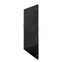 Thermostat programmable avec écran LCD, style AL6063, cadre en aluminium extrudé, M075P, 750W, panneau chauffant en cristal de carbone miroir