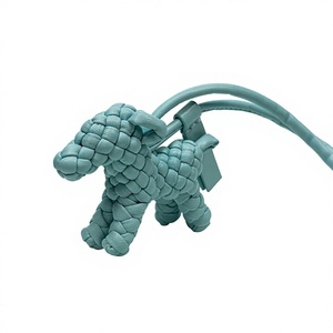 Handmade Pendant Leather Loop Woven Pony Charm for Diy Bag Backpack & Purse Accessory - Product Image 5