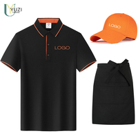 Uniforme de restaurant italien, libanais, arabe sur mesure, chemise polo pour hôtesse et serveur, designs de chemises personnalisables
