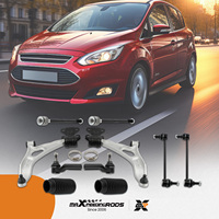 Kit de Suspensión MaXpeedingrods, 12 Brazos de Control Delanteros, Rótulas y Terminales de Dirección para Ford Focus/C-MAX 2012-2018