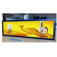 Monitor de barra estirada inteligente, pantalla LCD 19,5 24 28,1 34 36,2 37 43 48 pulgadas, estante de señalización Digital, anuncios de pantalla de estante ultraancha