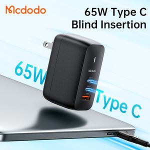 Chargeurs GaN convertibles rapides 65W + Câble de données Type-C vers Type-C 60W de 1,8 m – Nouveau <span class=keywords><strong>chargeur</strong></span> avec prise US/EU/UK pour ordinateur portable, tablette et téléphone portable - Product Image 5