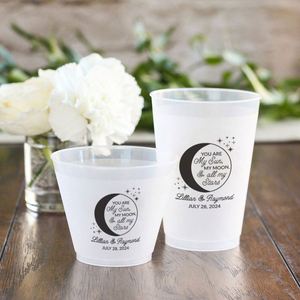 Vasos Flexibles Personalizados Esmerilados Irrompibles, Recuerdos de Boda Personalizados - Product Image 3