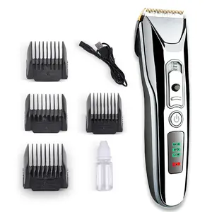 Heren Professionele Oplaadbare Tondeuse Elektrische Draadloze Tondeuse Trimmer Keramisch Mes Wasbaar