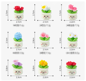 Vente <span class=keywords><strong>en</strong></span> gros miniature 3D résine rose lys tulipe fleur de <span class=keywords><strong>cerisier</strong></span> marguerite hortensia plante de tournesol succulente <span class=keywords><strong>pot</strong></span> figurine bonsaï décor - Product Image 2