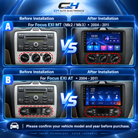 Autoradio Android pour Ford Focus 2004-2011 avec CarPlay sans fil, Android Auto, navigation GPS et aide au recul