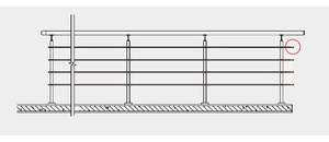 נירוסטה מוצק בר מעקה מעקה מדרגות מעקה צינור סוף כובע אבזרי - Product Image 6
