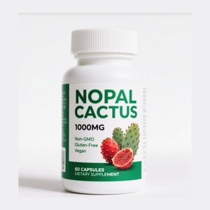 Complément alimentaire à base d'extrait de cactus Nopal avec racine de Maca et Tongkat Ali, sans gluten, capsules de cactus Nopal, fabrication en usine - Product Image 1