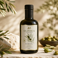 Étiquettes personnalisées haut de gamme pour huile d'olive, logo en feuille d'or métallique, autocollantes, imperméables, résistantes à l'huile, impression d'étiquettes pour bouteilles